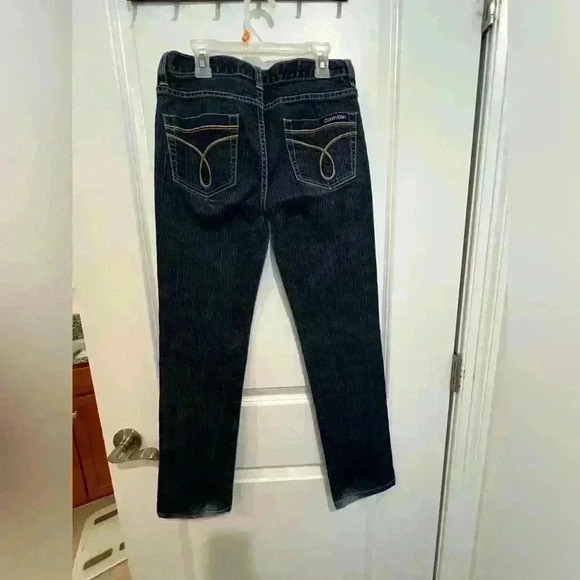 Calvin Klein Y2K Straight Leg Jeans Dark Wash Size 2 - Picture 9 of 13